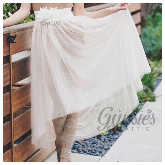 A'reve Ballet Tulle Wrap Overlay Skirt - Picture 6 of 12